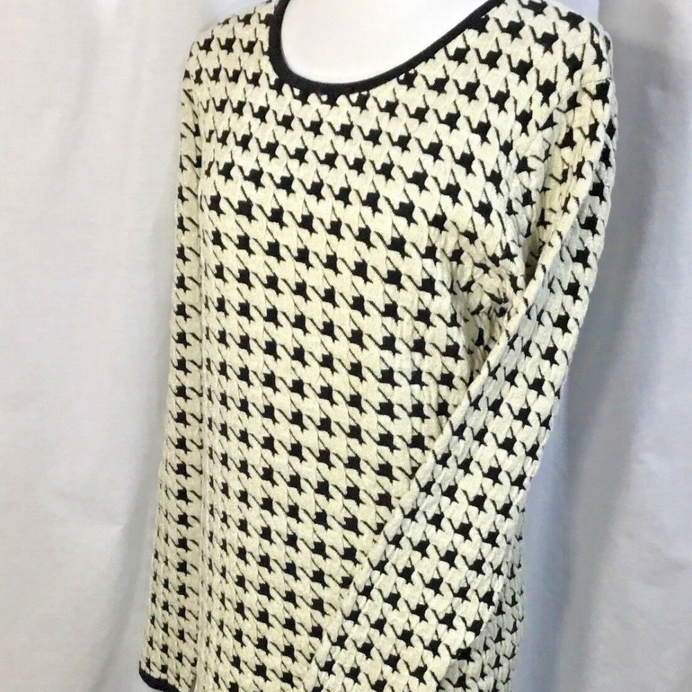 Mismash~Knit Sweater Dress~Houndstooth~Knee Length - Picture 1 of 8